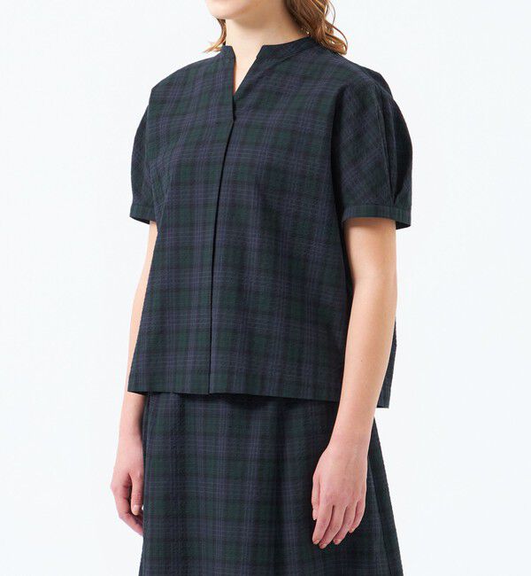 MACKINTOSH PHILOSOPHY「サッカーチェックスキッパーブラウス」|シャツ・ブラウス|