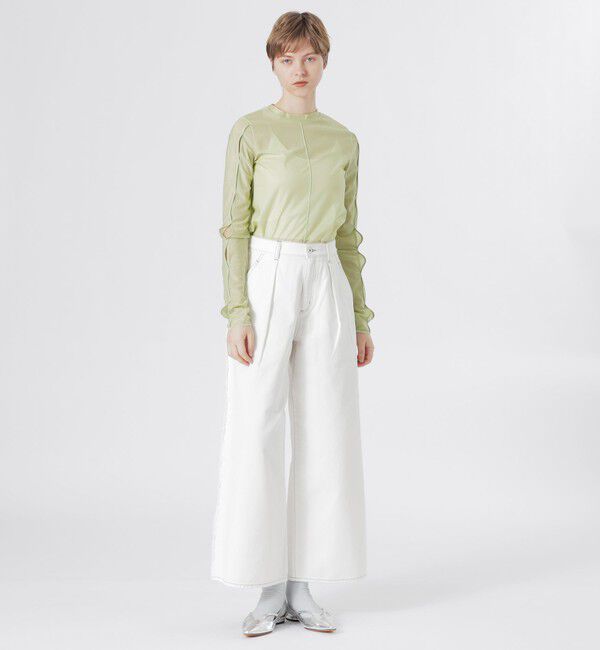  「シアーカットアウトプルオーバー」|Tシャツ・カットソー|