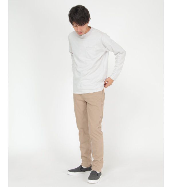 ikka「ライトダンボールダブルフェイスロンT」|Tシャツ・カットソー|