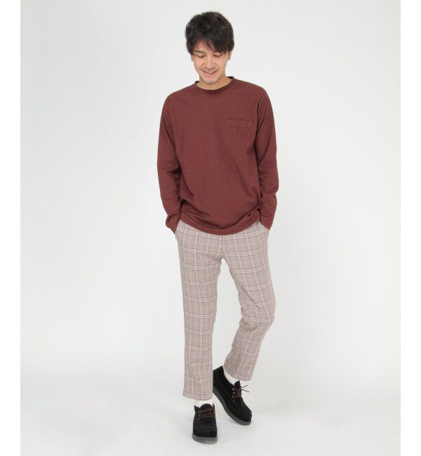 ikka「ライトダンボールダブルフェイスロンT」|Tシャツ・カットソー|