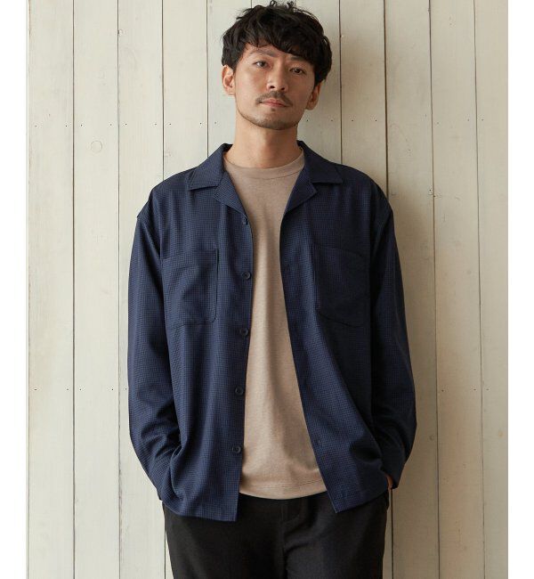 ikka「ライトダンボールダブルフェイスロンT」|Tシャツ・カットソー|