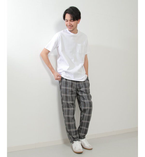 IKKA LOUNGE「ポンチクルーネックジャケットＴシャツ」|Tシャツ・カットソー|