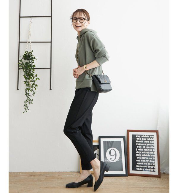 ikka「ダンボールニットフードパーカー」|パーカー|