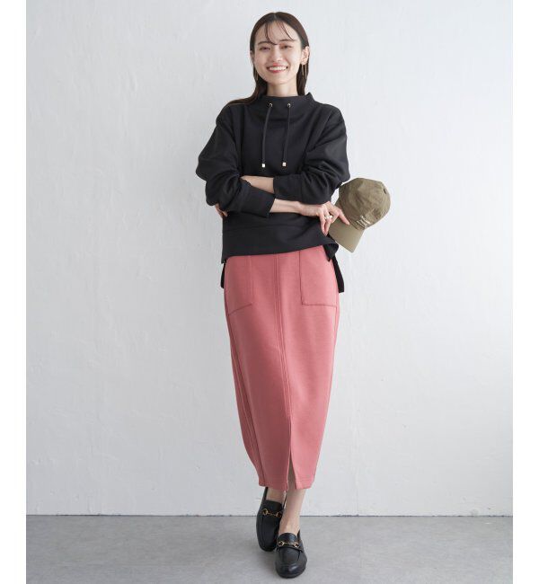 ikka「【洗濯機で洗える】GOKU楽ダンボールタイトスカート」|スカート|