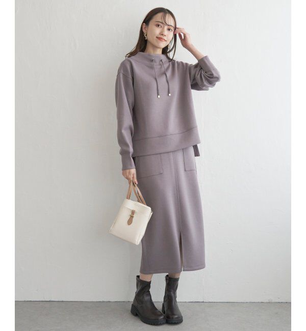 ikka「【洗濯機で洗える】GOKU楽ダンボールタイトスカート」|スカート|