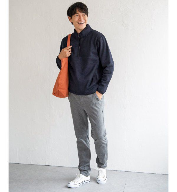 ikka「ウールライクニットハーフジッププルオーバー」|パーカー|