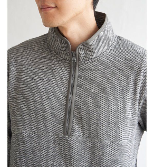 ikka「ウールライクニットハーフジッププルオーバー」|パーカー|