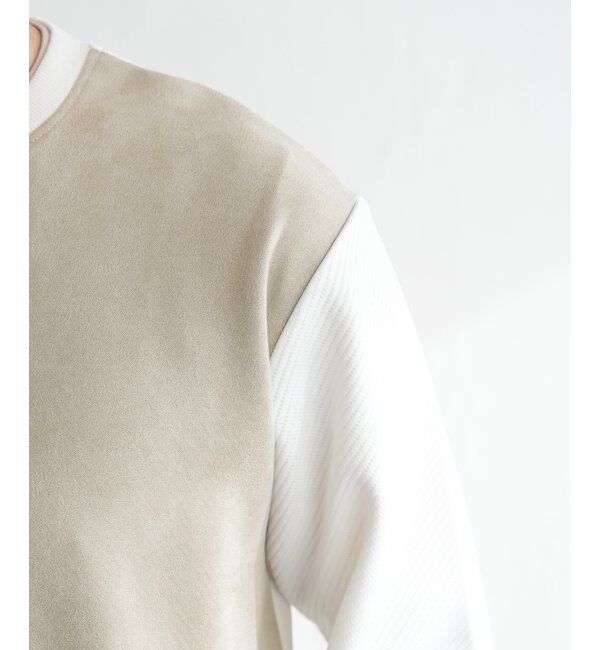 ikka「カツラギジャカード切り替えプルオーバー」|パーカー|