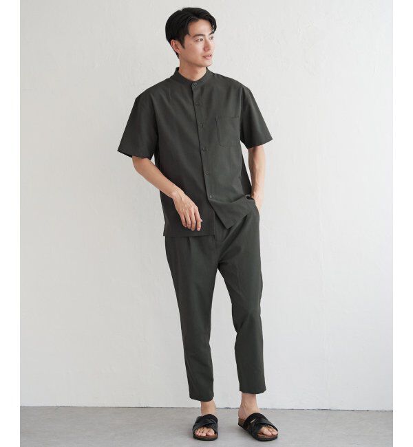 ikka「【セットアップ対応】Reflax(R) リラックスバンドカラーシャツ」|シャツ・ブラウス|