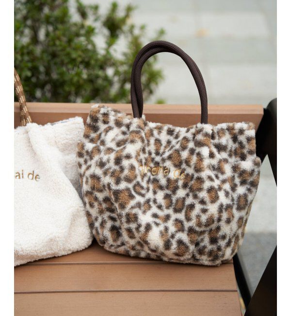 ikka「ボアロゴ入りミニトートバッグ」|その他|