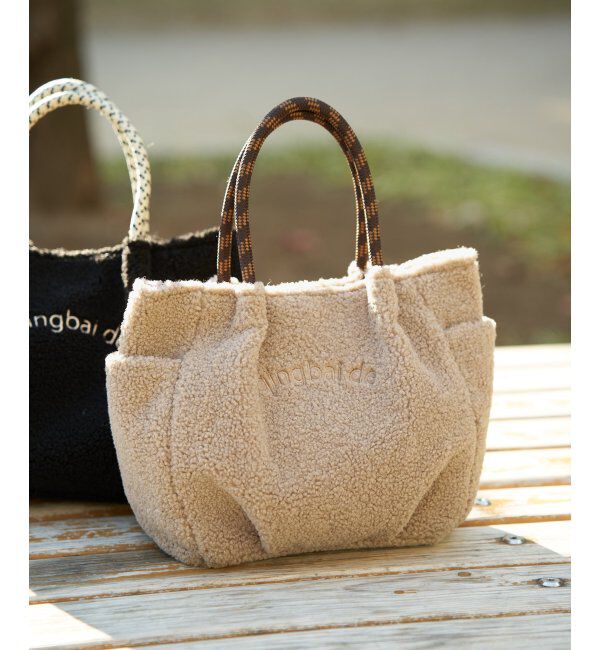 ikka「ボアロゴ入りミニトートバッグ」|その他|