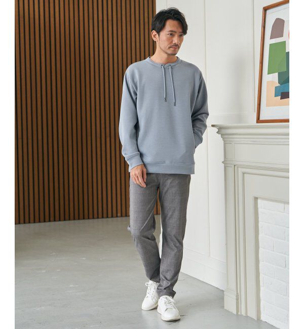 ikka「GOKU楽リップルダンボールルーイカラー」|パーカー|