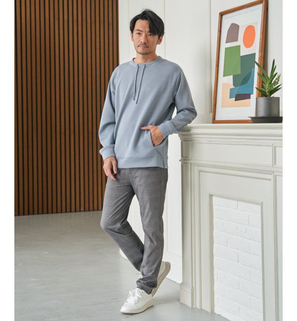 ikka「GOKU楽リップルダンボールルーイカラー」|パーカー|