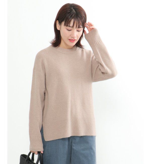 Lbc with Life「【洗える】アンゴラ混クルーニット」|カーディガン|