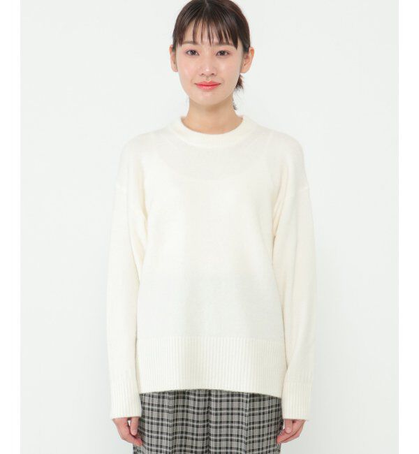 Lbc with Life「【洗える】アンゴラ混クルーニット」|カーディガン|