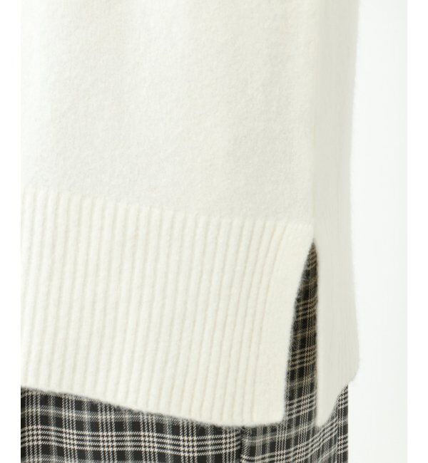 Lbc with Life「【洗える】アンゴラ混クルーニット」|カーディガン|