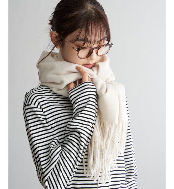 Lbc with Life「シルクタッチマフラー」|マフラー|オフホワイト