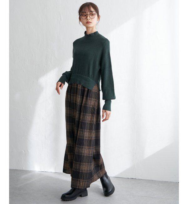 Lbc with Life「ニットドッキングワンピ」|ワンピース|