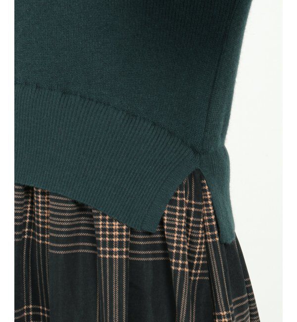 Lbc with Life「ニットドッキングワンピ」|ワンピース|