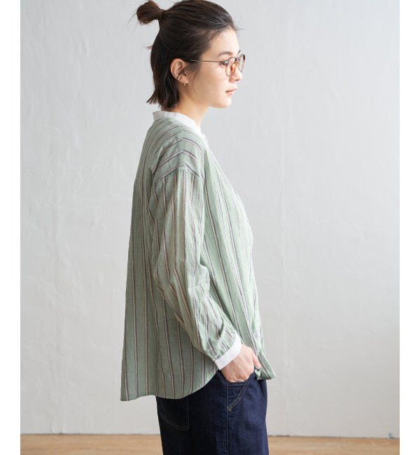 Lbc with Life「パイピングクレリックシャツ」|シャツ・ブラウス|