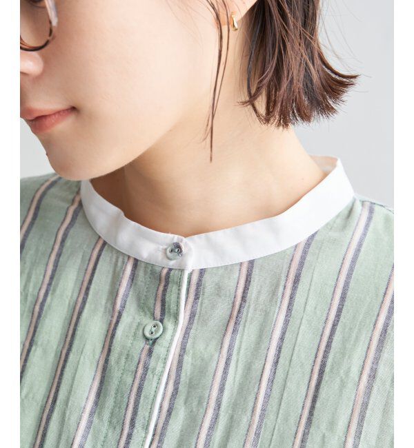 Lbc with Life「パイピングクレリックシャツ」|シャツ・ブラウス|