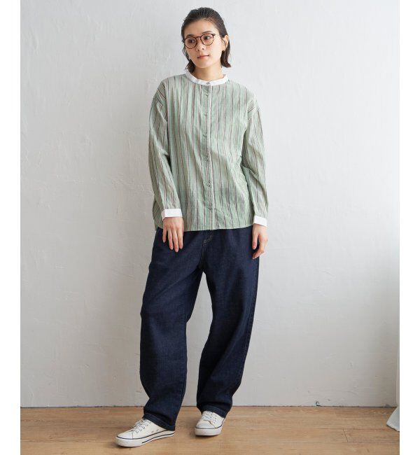 Lbc with Life「パイピングクレリックシャツ」|シャツ・ブラウス|