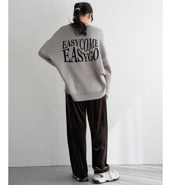 VENCE share style「綿アクリルジャガードロゴプルオーバー」|ニット・セーター|