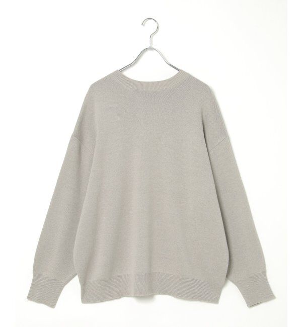 VENCE share style「綿アクリルジャガードロゴプルオーバー」|ニット・セーター|