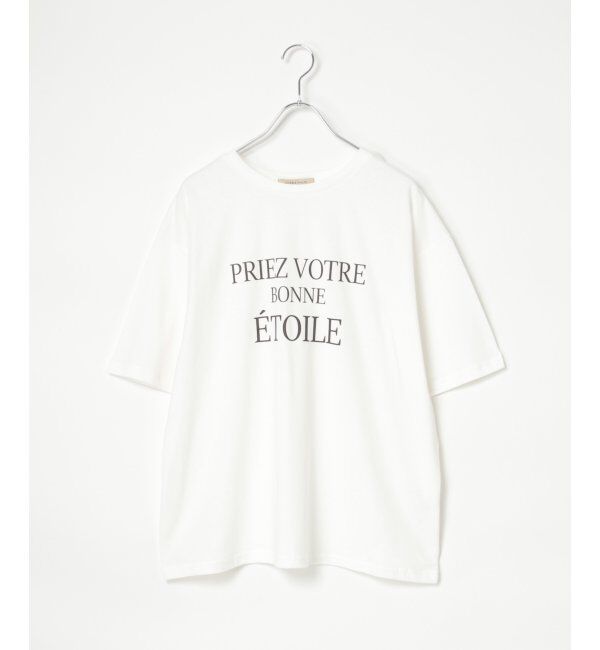 VENCE share style「【接触冷感】USAコットンロゴプリントTシャツ」|Tシャツ・カットソー|オフホワイト