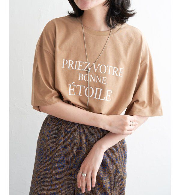 VENCE share style「【接触冷感】USAコットンロゴプリントTシャツ」|Tシャツ・カットソー|