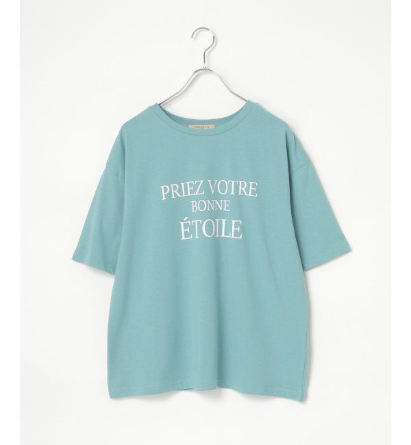 VENCE share style「【接触冷感】USAコットンロゴプリントTシャツ」|Tシャツ・カットソー|