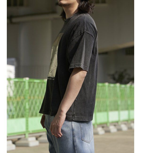 VENCE share style「スノーウォッシュ加工箔プリントTシャツ」|Tシャツ・カットソー|