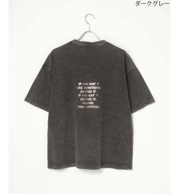 VENCE share style「スノーウォッシュ加工箔プリントTシャツ」|Tシャツ・カットソー|