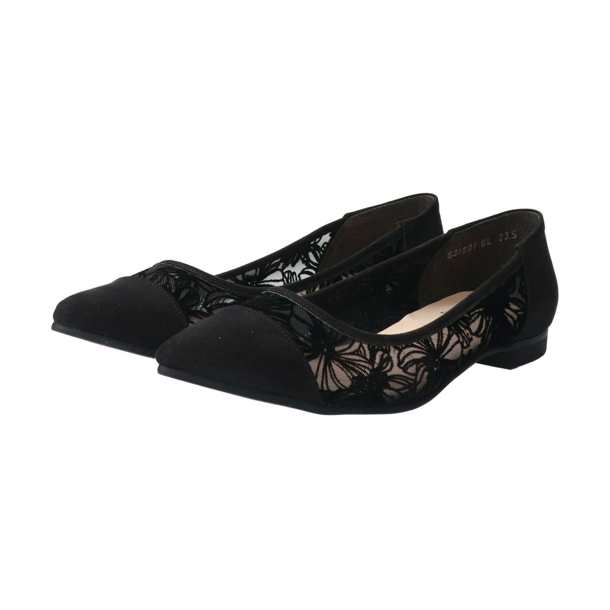 Bridget Birkin「【Bridget Birkin】レースポインテッドフラットシューズ」|パンプス|