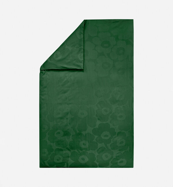 Marimekko「Unikko デュベカバー 150x210cm」|その他|ｸﾞﾘｰﾝ&times;ﾀﾞｰｸｸﾞﾘｰﾝ