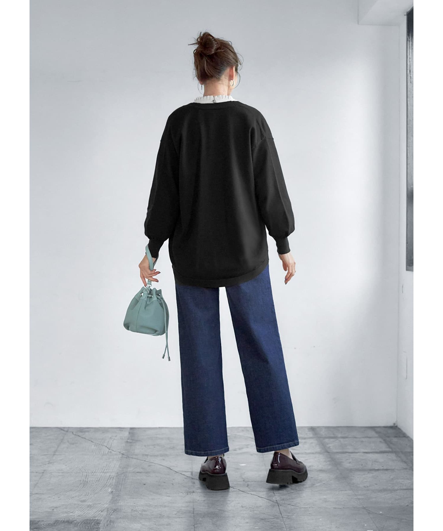 STYLE DELI「ハイウエストデニムワイドパンツ」|デニム|