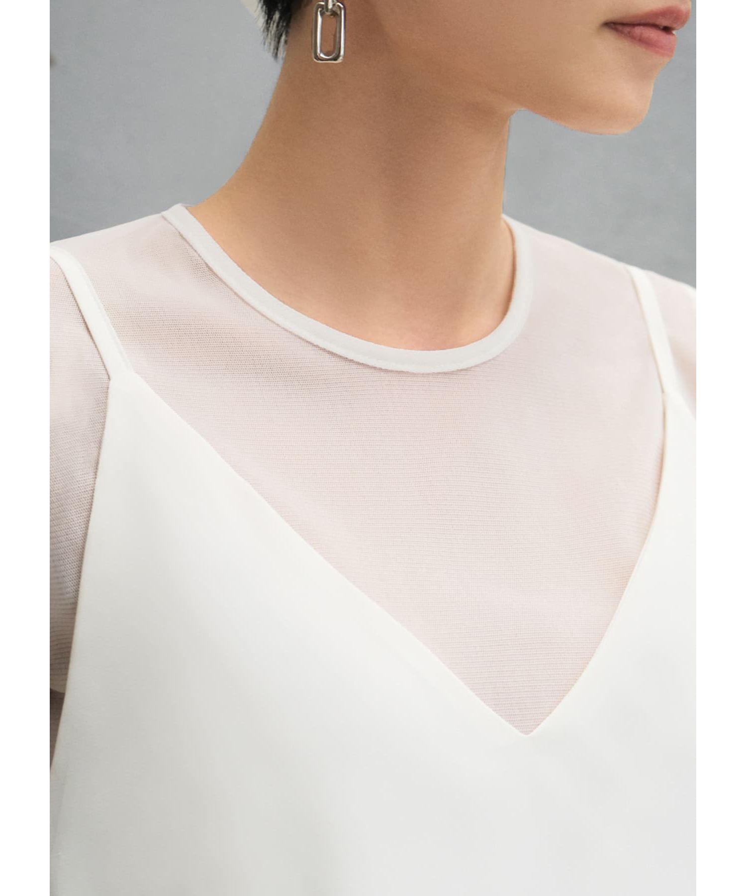 STYLE DELI「シアーインナー半袖トップス」|Tシャツ・カットソー|