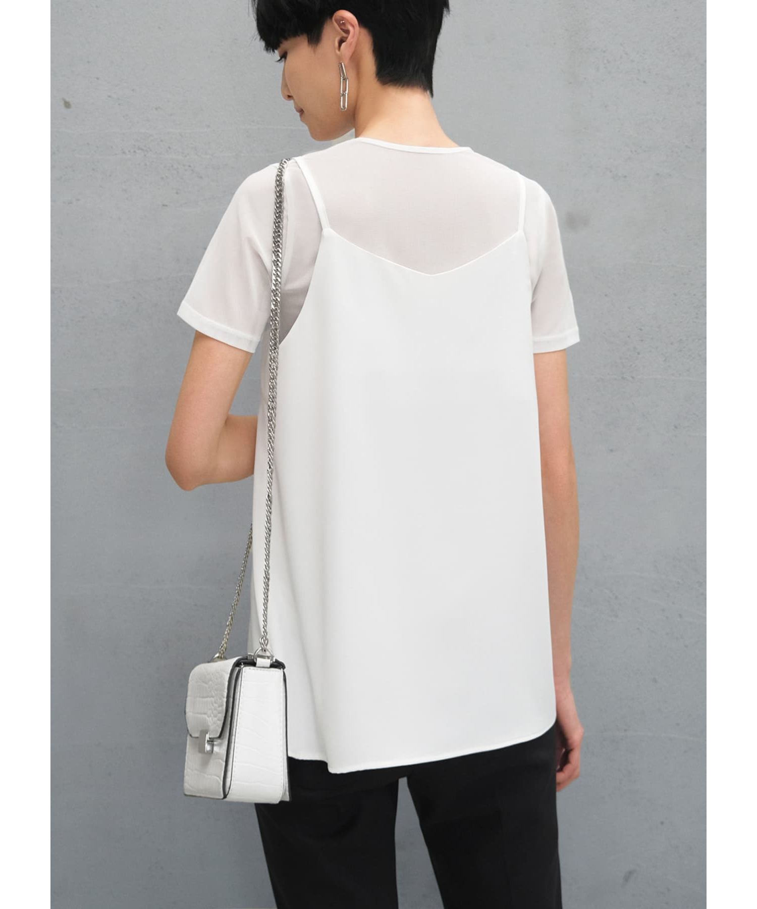 STYLE DELI「シアーインナー半袖トップス」|Tシャツ・カットソー|