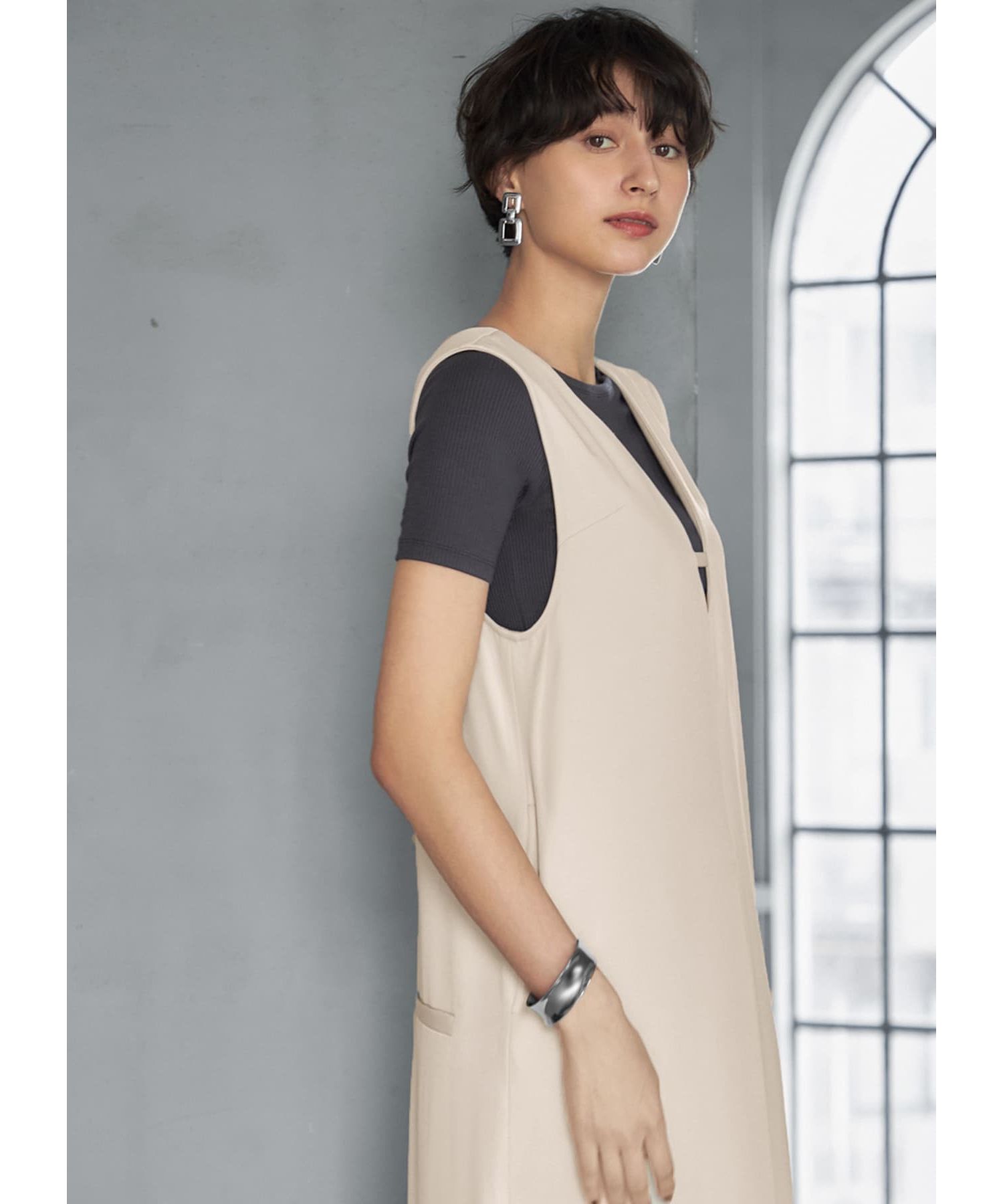 STYLE DELI「とろけるとろみリブカットソートップス」|Tシャツ・カットソー|