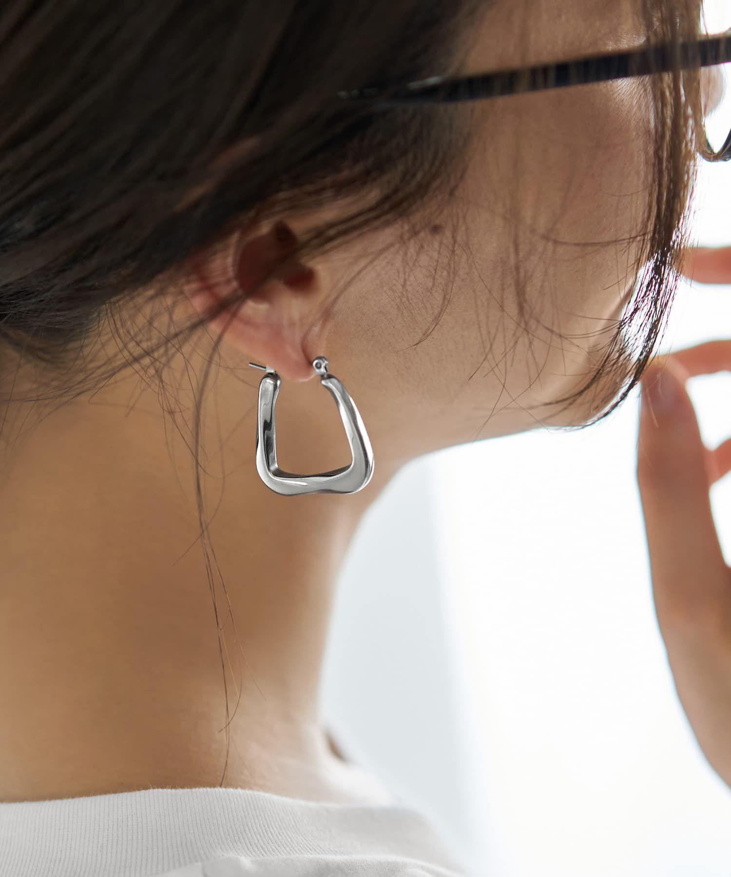 STYLE DELI「【金アレ対策】ひねり台形ステンレスピアス」|ピアス|