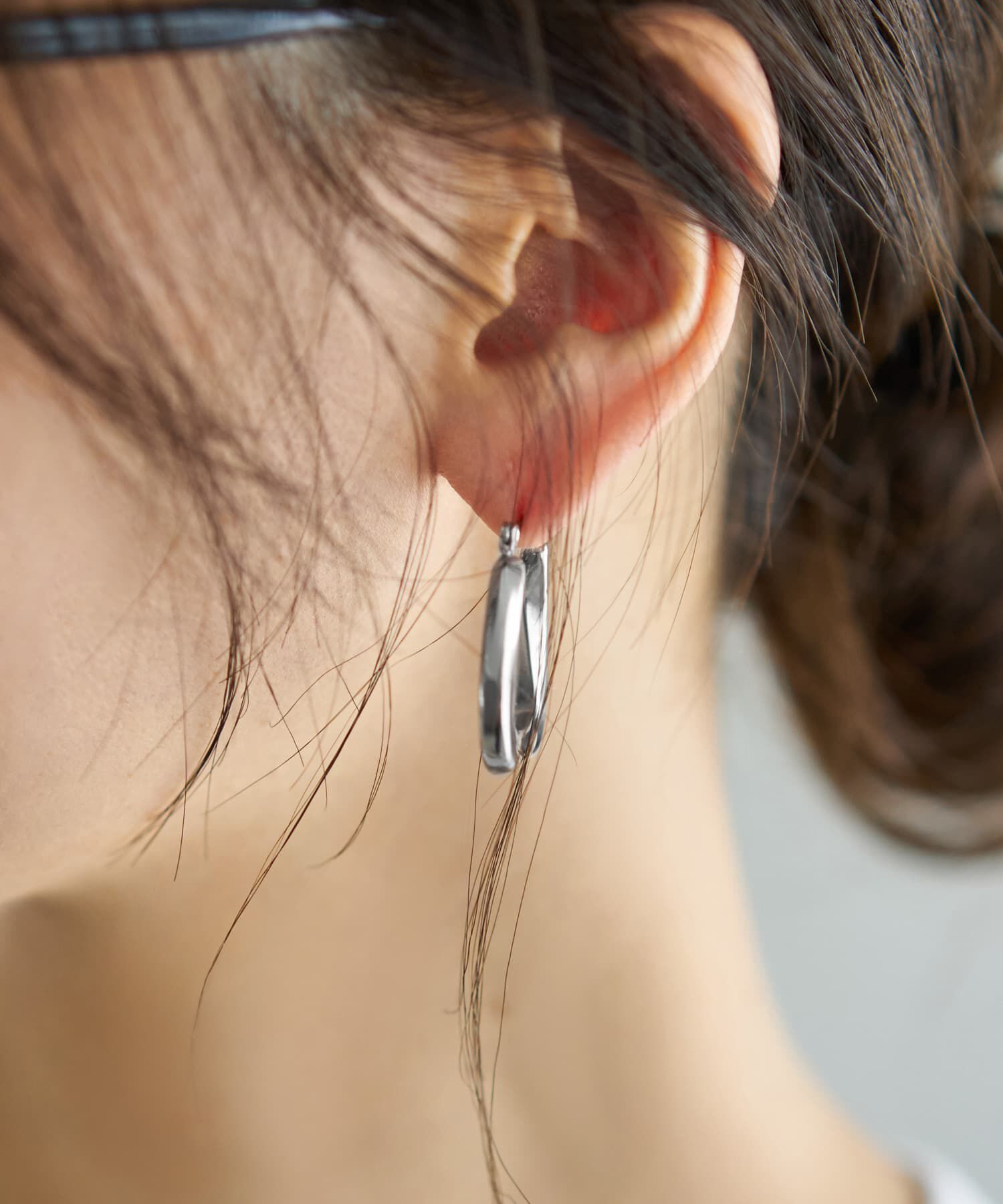 STYLE DELI「【金アレ対策】ひねり台形ステンレスピアス」|ピアス|