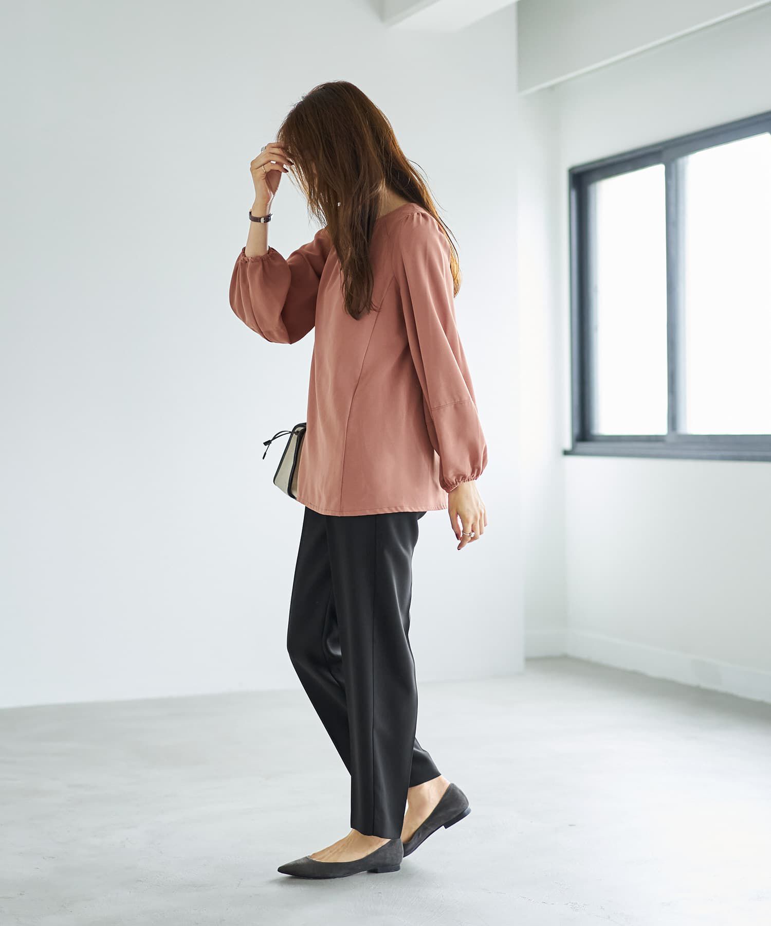 STYLE DELI「外せるパール付きチュニックブラウス」|シャツ・ブラウス|