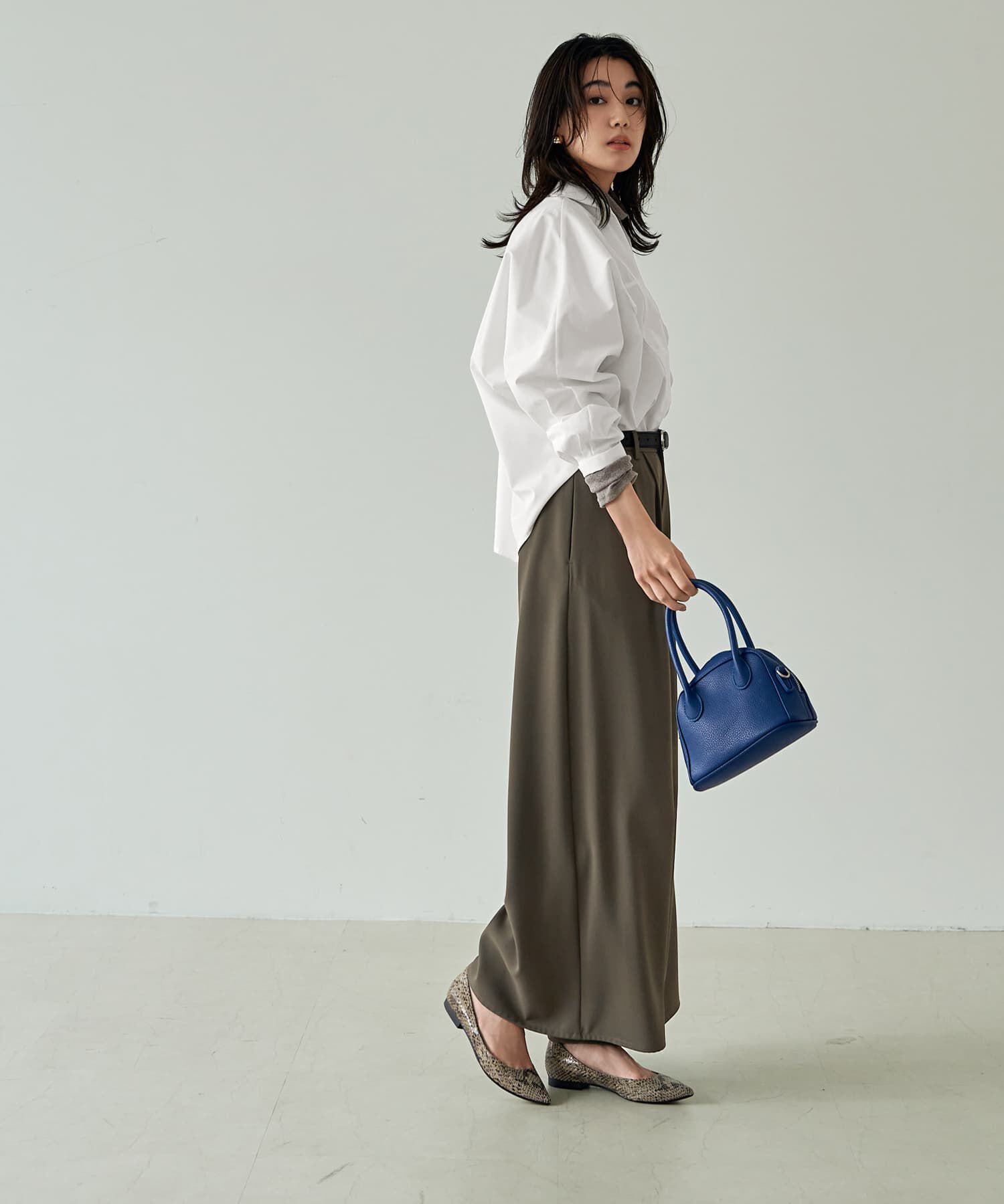 STYLE DELI「前を重ねたドルマンシャツ型プルオーバー」|シャツ・ブラウス|