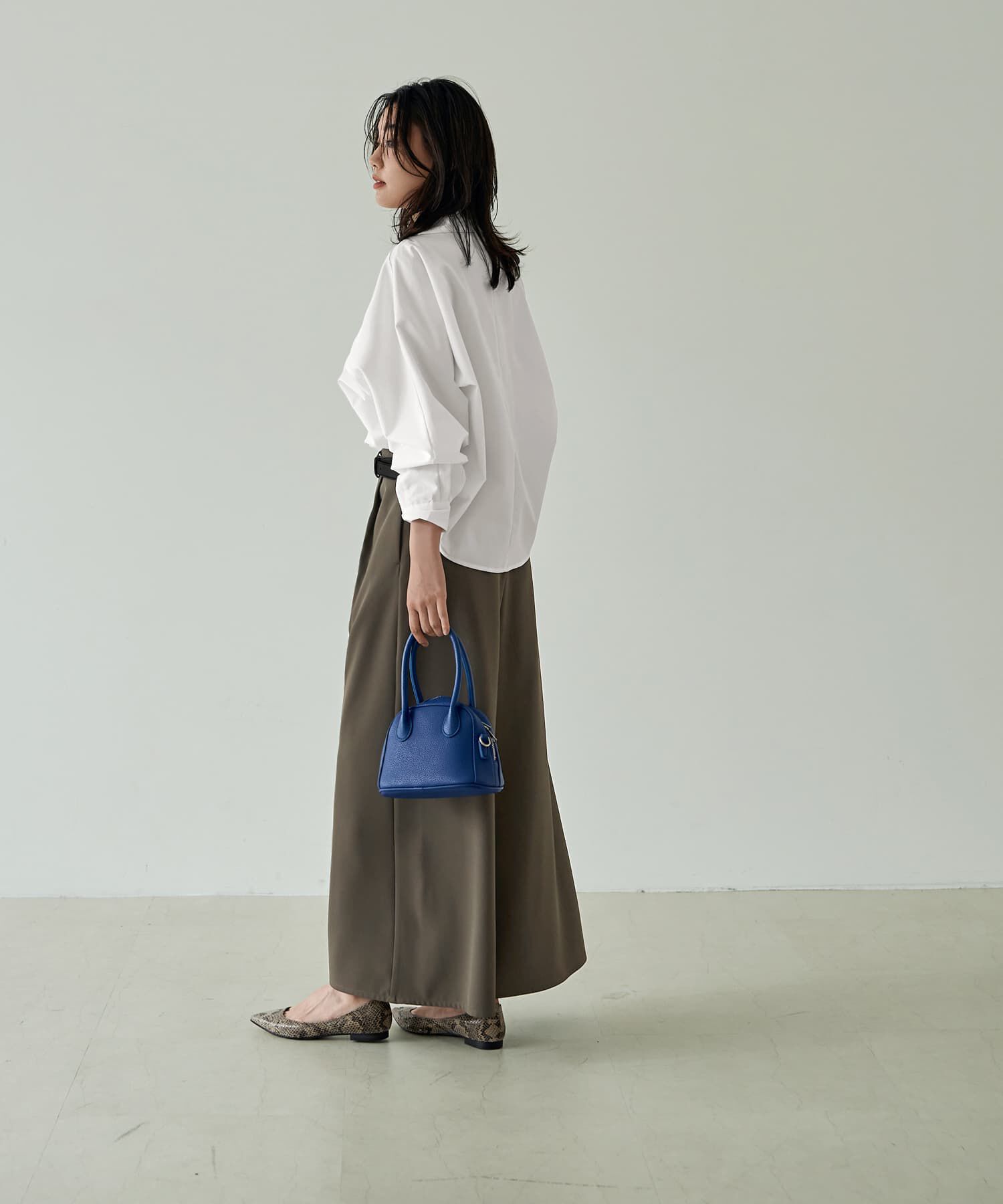 STYLE DELI「前を重ねたドルマンシャツ型プルオーバー」|シャツ・ブラウス|