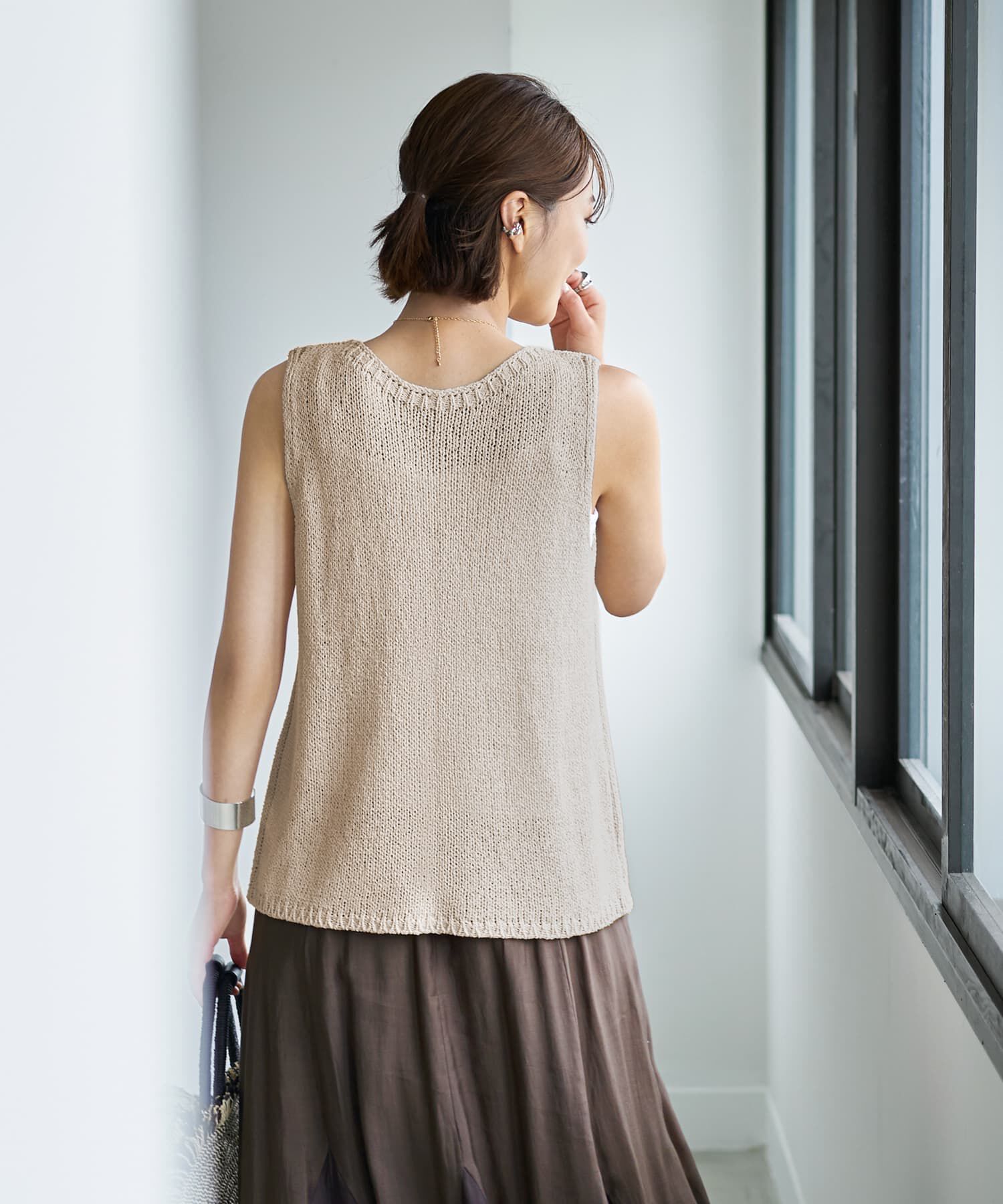 STYLE DELI「エフォートレス落ち感ニットタンクトップ」|ニット・セーター|