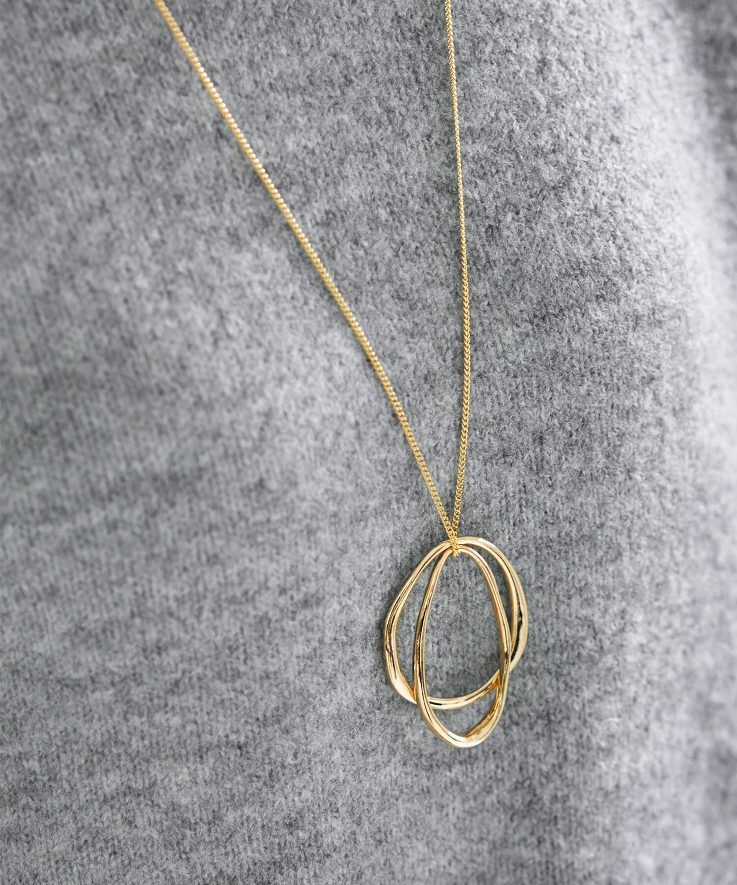 STYLE DELI「ダブルアートリングロングネックレス」|ネックレス|