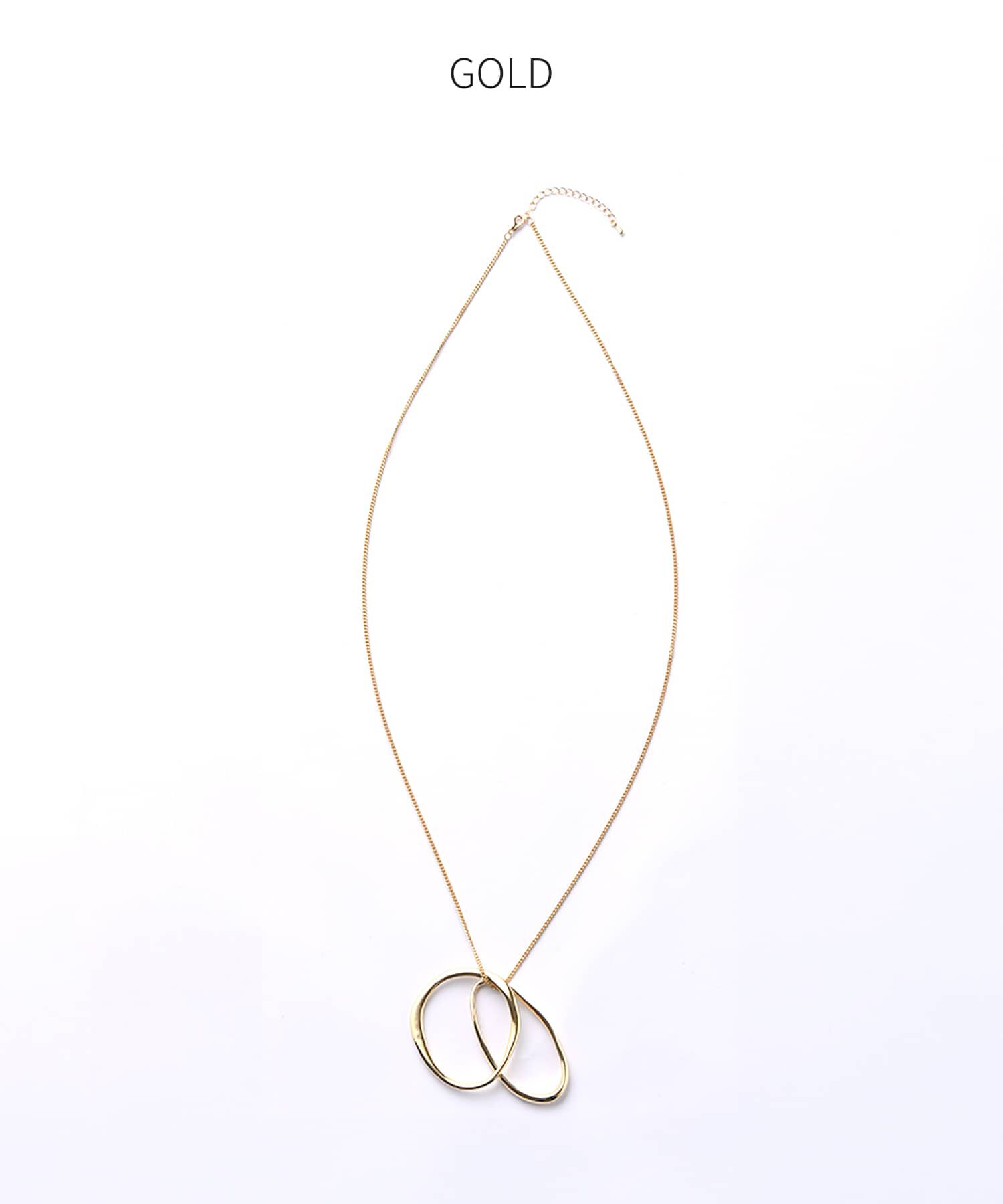 STYLE DELI「ダブルアートリングロングネックレス」|ネックレス|