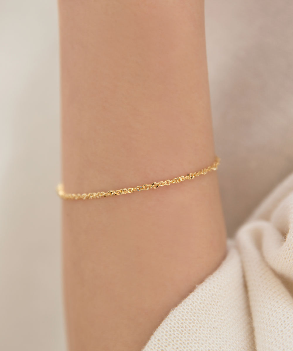 colleca la「サンドチェーンブレスレット」|ブレスレット・バングル|ゴールド