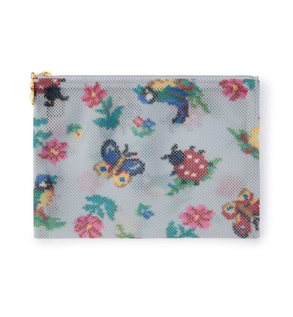 FEILER「ハイジ　メッシュポーチ 　HEMP-231350」|ポーチ|シルバーグレー