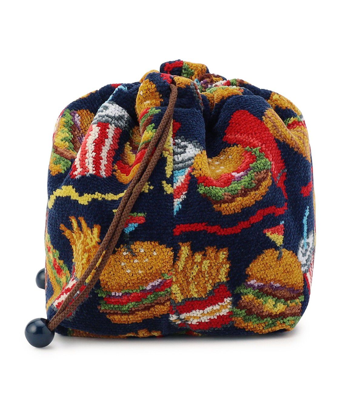 LOVERARY BY FEILER「バーガーショップ　マチ付き巾着　L/BUR-257129」|ポーチ|